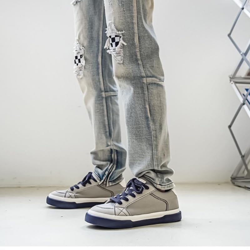 Men's Solid Color Canvas Strap Sneakers - Comfortable Daily Outdoor Shoes with Adjustable Fit4