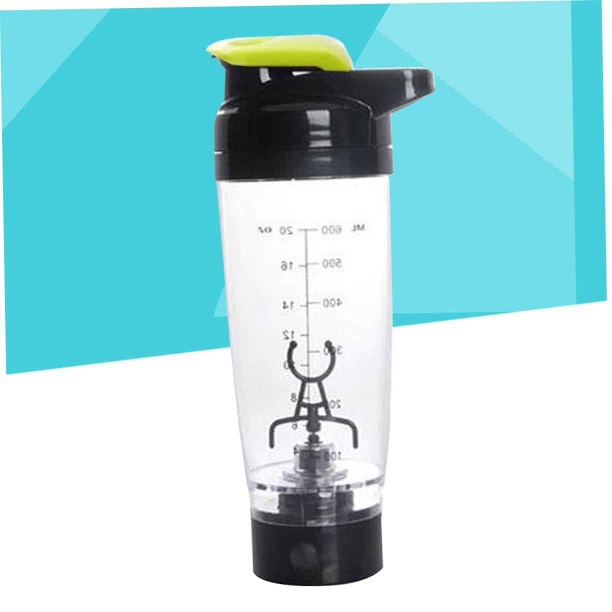 COLLBATH Shaker Mixer Portatile 600 Ml Tornado Mix Bottle Mescola Frullati Proteici Senza Sforzo Aggiungi Ingredienti Liquido