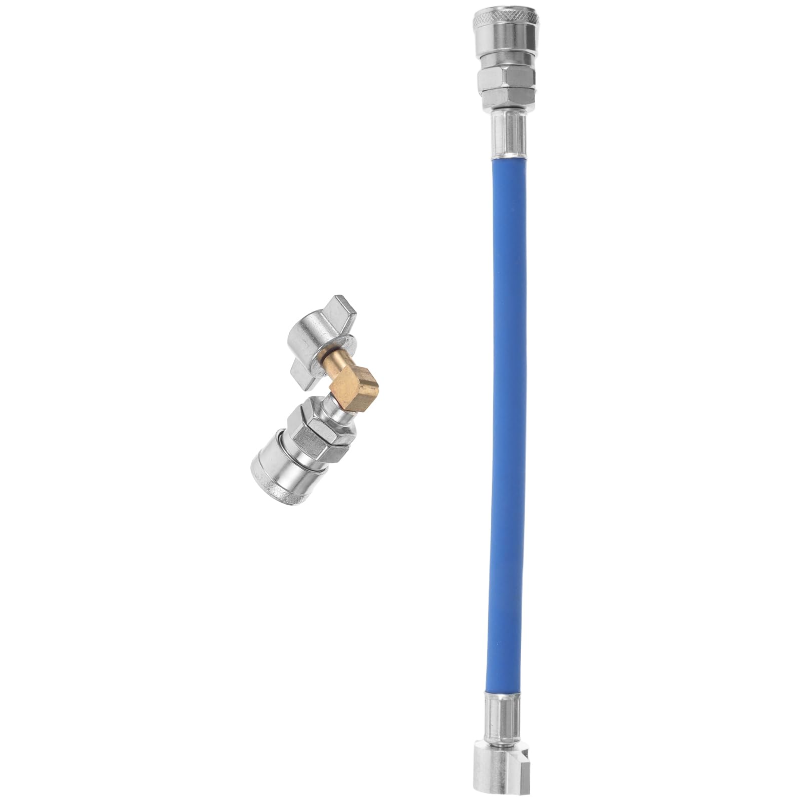 Conector de aire comprimido acodado anticorrosión para manguera de entrada de camión