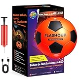 FLASHOUH Ballon de Foot (T5) Lumineux LED Rechargeable USB-C – pour Jouer De...