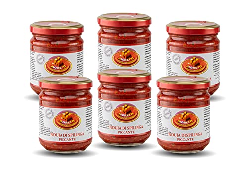 Moretti Nduja Calabrese Picante Artesano Y Original Sin Ogm Salami Untable Y Cremoso En Tarro De 180gr 6 Piezas Moretti Nduja Calabrese Picante Artesano Y Original Sin Ogm Salami Untable Y Cremoso En Tarro De 180gr 6 Piezas