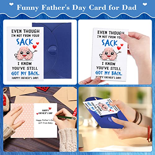 Petcee Funny 1St Fathers Day Cards For Dad From Baby Happy Fathers Day Gift Card From Baby Daughter Son For Dad To Be New Dad First Time Dad Daddy First Fathers Day Greeting Card For Husband From Wife With Envelope #TOP5