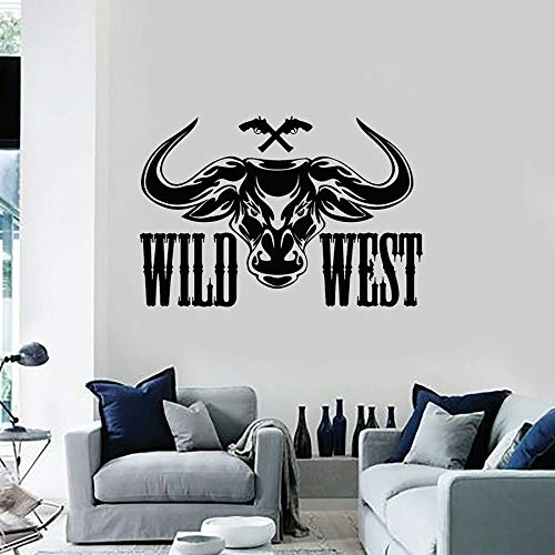 WZUN Calcomanía de Pared del Salvaje Oeste  Pistola de Letras  Bala  Rodeo de Texas