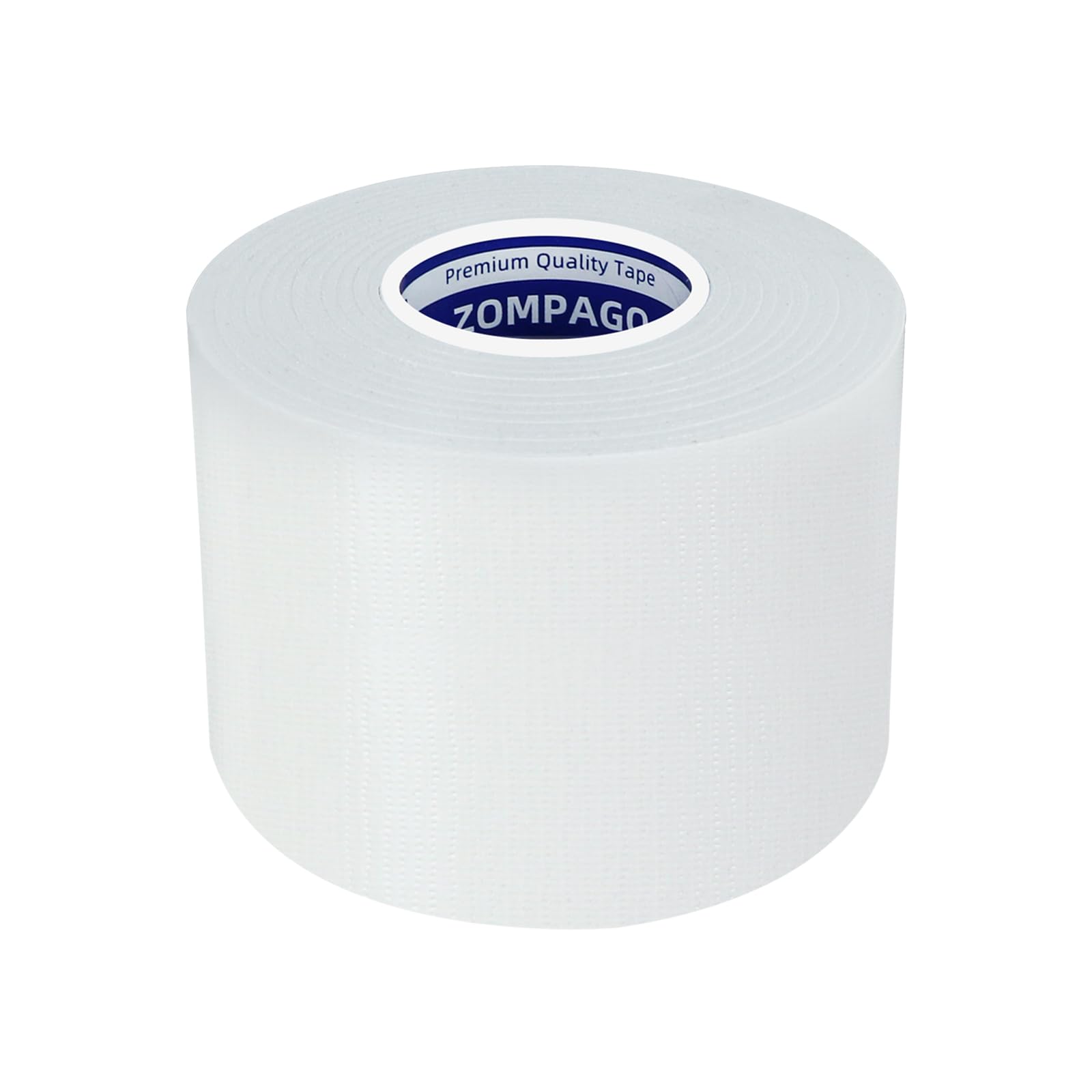Zompago White Duct Tape Heavy Duty 60Mm X 20M - Strong Waterproof & Hand Tearable Gaffer Tape For Packing Boxes, Outdoor Repair, Parcel Sealling, Bundling & Diy(280Μm Thick)