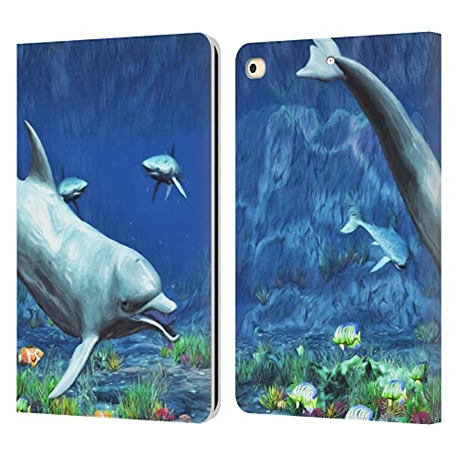 Étui cuir iPad 2018 pour voyage motif océan Simone Gatterwe