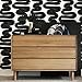Tempaper x Bobby Berk White & Black Wiggle Room Removable Peel and Stick Wallpaper, 20.5 in X 9 ft, Made in The USA