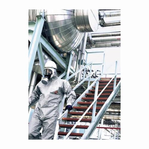 Combinaison Tychem® F Gris DuPont type 3/4/5/6 pour protection chimique intégrale
