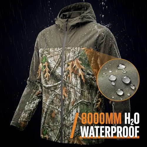 Image of LOOGU Rain Jacket for Men, Packable Waterproof Rain Shell Lightweight, S-3XL for Hiking Fishing Camping