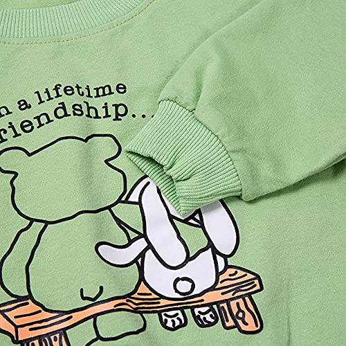 Image of Hopscotch Girls Cotton Blend Round Neck Sweatshirt