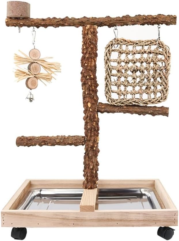Birdcage Stands with Wheels Bird Perch Stand Parrot Playstand Parrot Stand Parrot Climbing Net Bird Toy Parrot Toy