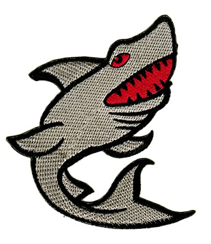 Preisvergleich Produktbild Patch Hai Aufnäher Bügelbild