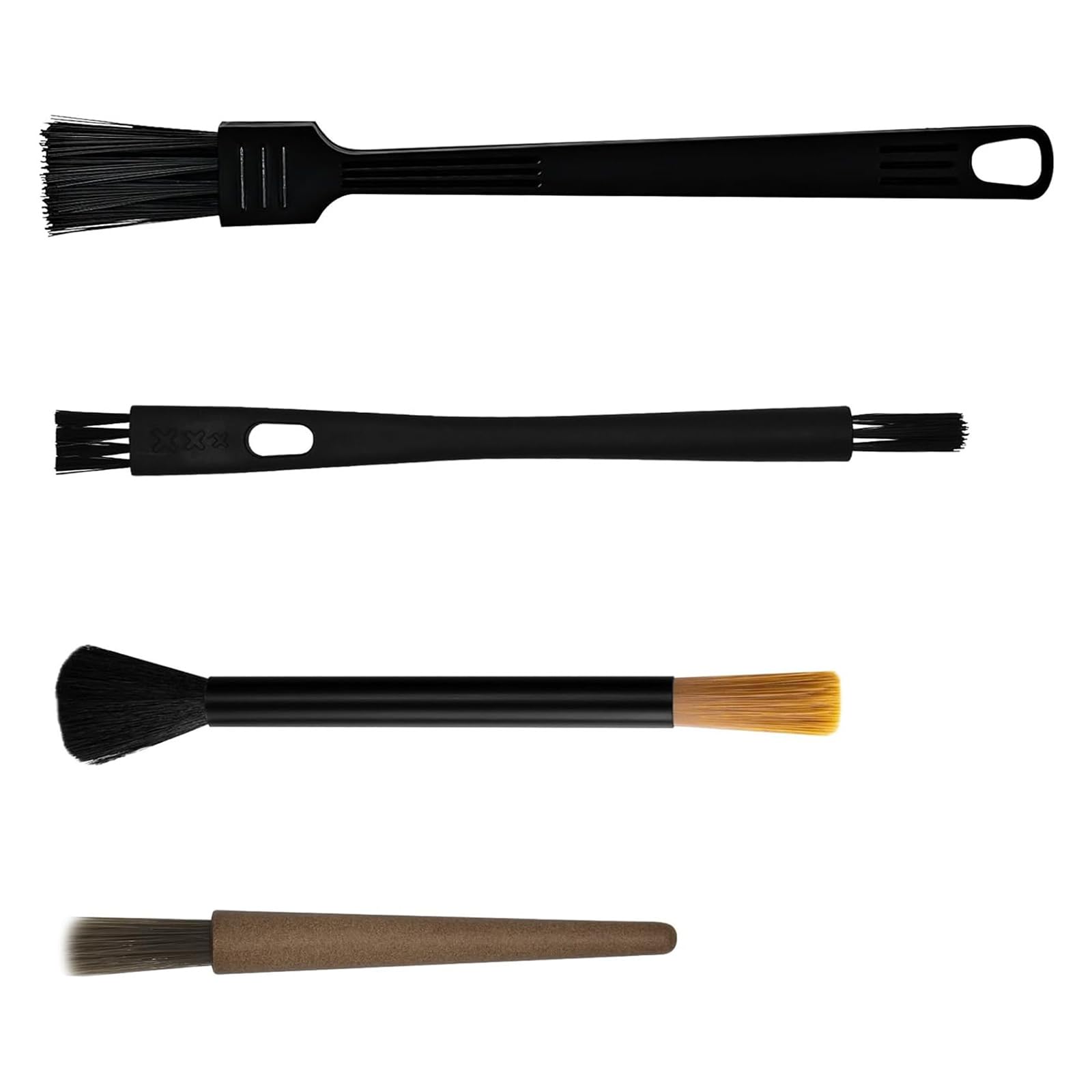 Msioytog Of 4 Coffee Machine Cleaning Brushes Coffee Accessories for Espresso Grinder and French Presses with Long Handle Espresso Machine Brush