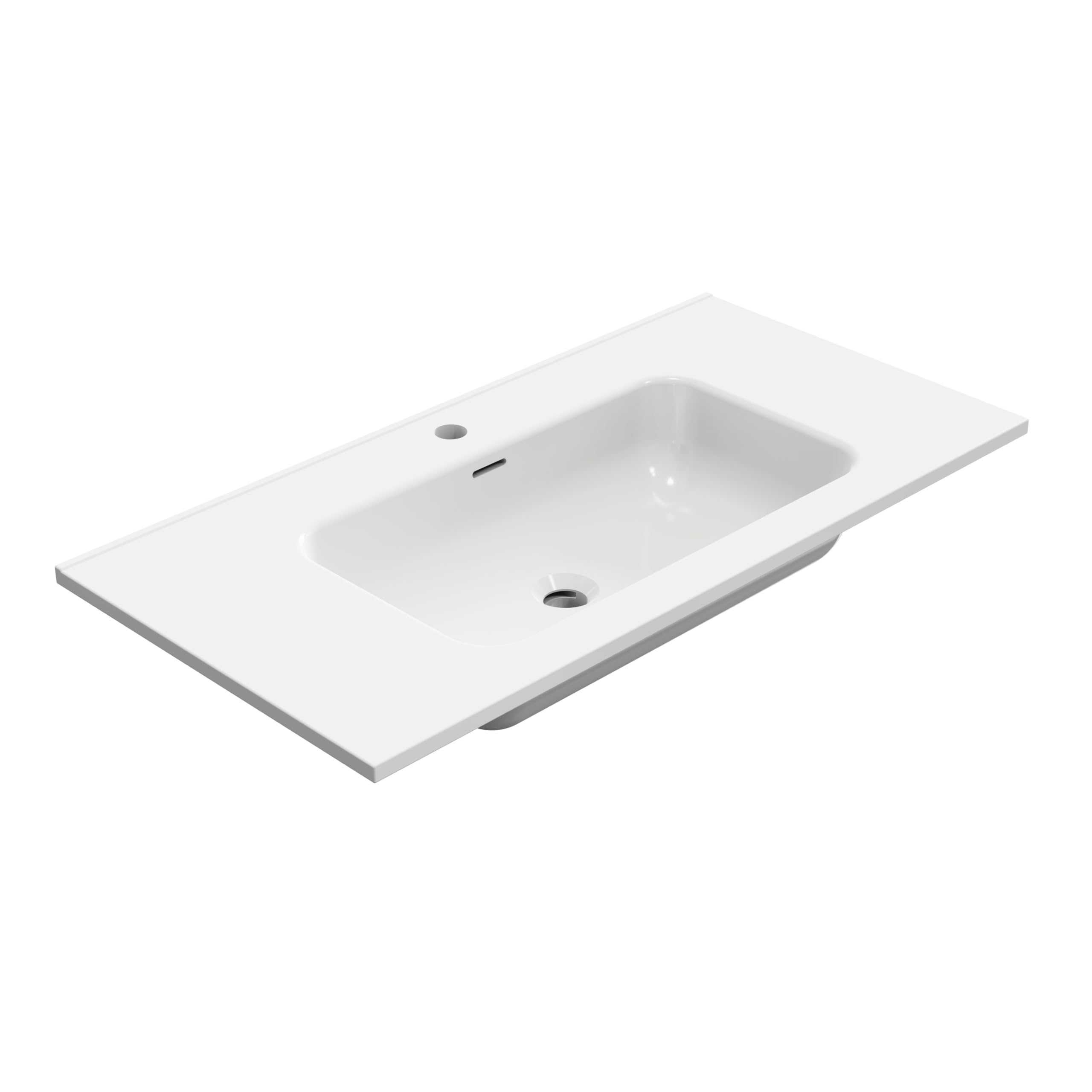 Baikal Mueble de Baño Lia. Mueble MONTADO. 2 Cajones Suspendido con Lavabo Ceramico. Armario de Baño. Cierre Amortiguado. Altura 64cm. 90cm. Negro - Nature