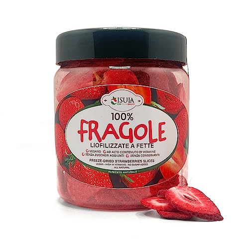 Fresas frescas liofilizadas 100% italianas-Snack dulces sin azúcar-fruta fresca liofilizada-frutos secos para pastelería heladería cóctel