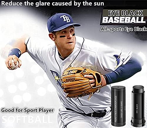 Go Ho Eye Black,Eye Black Stick For Sports,Easy To Color Black Face Paint Eye Black Football/Baseball/Softball,Football Stick Sports Eye Black Stick,Black Eye Makeup,1Pc #TOP4