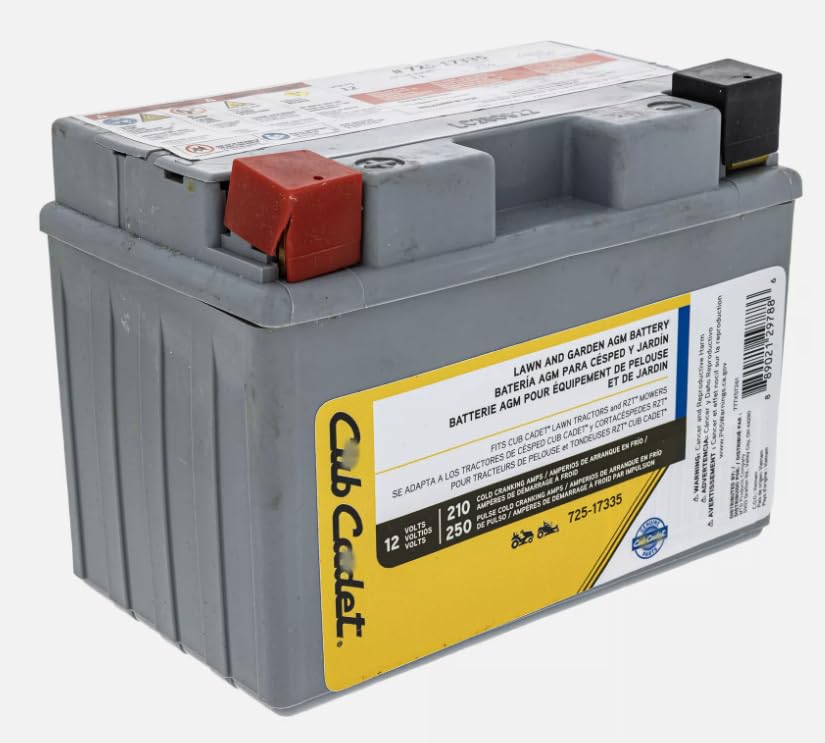 xioankid 725P17335 Battery 210cca 11AHR Ultima ZT1 ZT2 ZTS1 ZTS2 ZTX4 ZTX5 ZTX6, Replacement for CUB Cadet OEM
