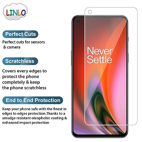 Image of Tempered Glass Screen Protector Compatible for OnePlus Nord 2T 5G /Nord CE 2 5G /OnePlus Nord 2 5G /Nord CE with Full Screen Coverage; Except Edges and Easy Installation Kit(Transparent), Pack of 1