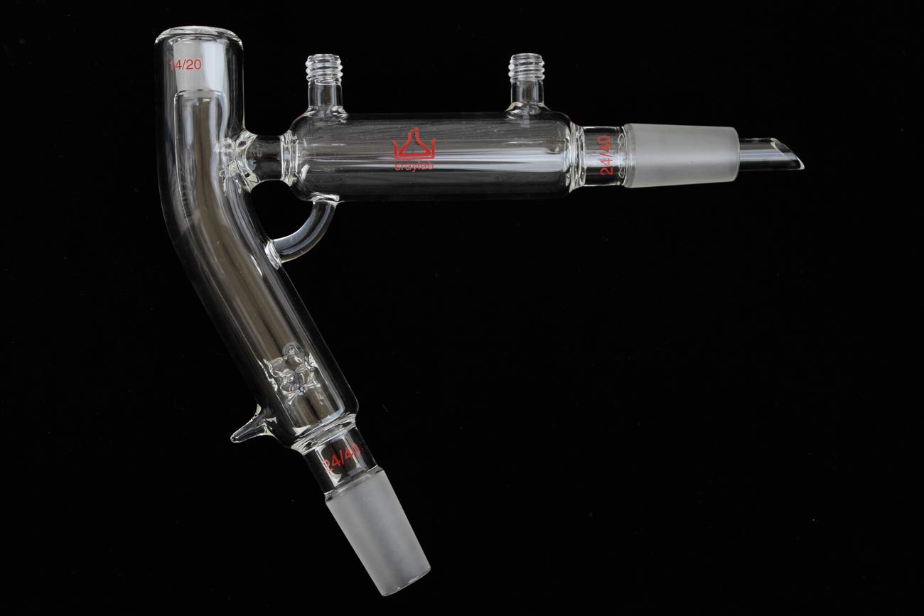 Glass Short Path Distillation Head 2L with Joint 24/40 Horizontal Vigreux