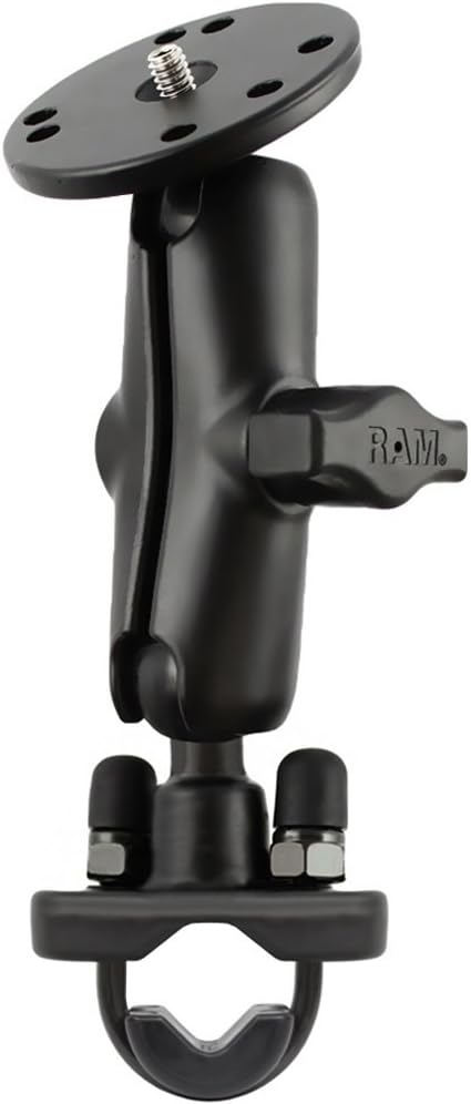 RAM® Handlebar U-Bolt Double Ball Mount 1/4"-20 Threaded Stud
