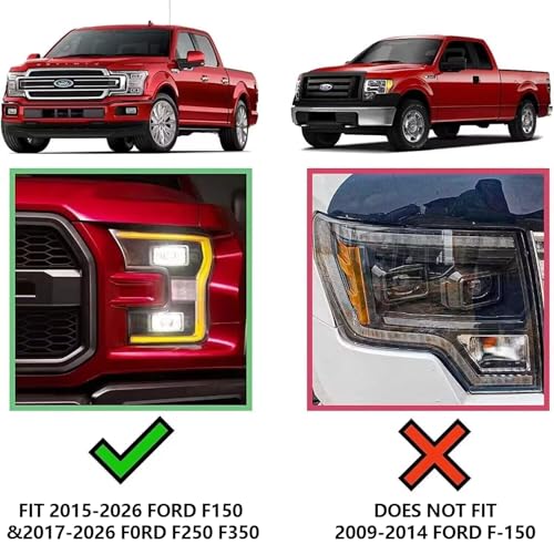 Image of COMNOVA 2-Stairs Running Boards for 2015-2026 Ford F150 SuperDuty Crew Cab