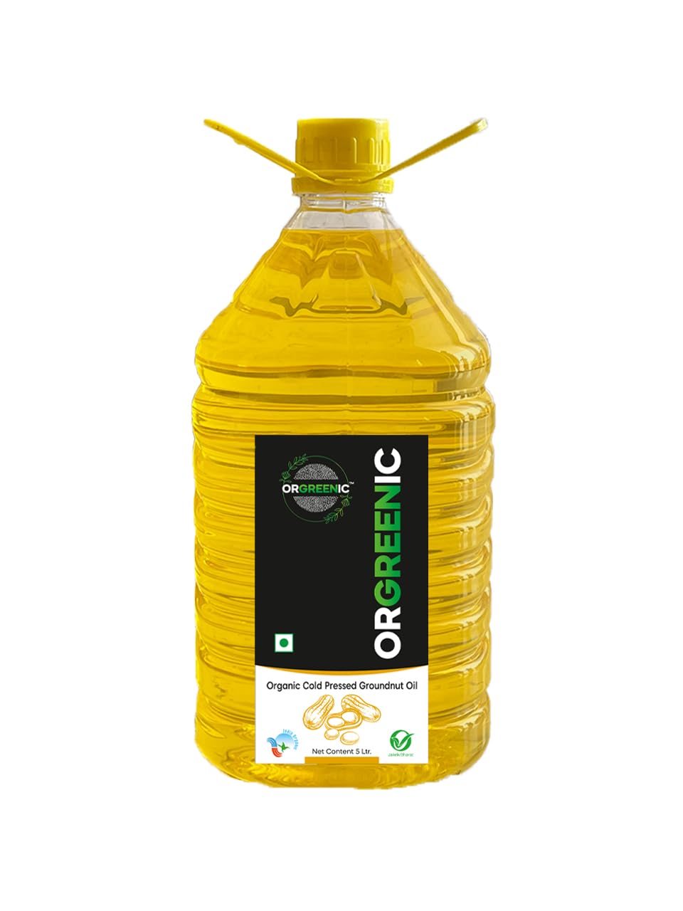 ORGREENIC Cold Pressed Groundnut Oil - 5 Litre | Organic Groundnut Oil | Peanut Oil | Kohlu/Chekku/Kachi Ghani Groundnut Oil | Pure & Unrefined | Groundnut Oil For Cooking, 5L (B0CP1V4BKH) Amazon Price History, Amazon Price Tracker