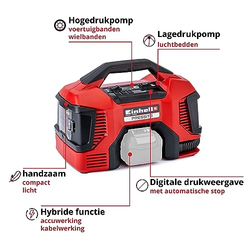 Einhell Accucompressor PRESSITO Hybrid - Afbeelding 4