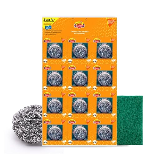 See full amazon price history chart for Magic Cleen Steel Scrubber + Green Pad Combo Pack (Pack of 12-Pieces) Magic Cleen Steel Scrubber + Green Pad Combo Pack (Pack of 12-Pieces) (B0CTQBH4XD) Amazon Price History, Amazon Price Tracker