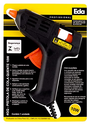 Pistola de Cola Quente 10 W EDA