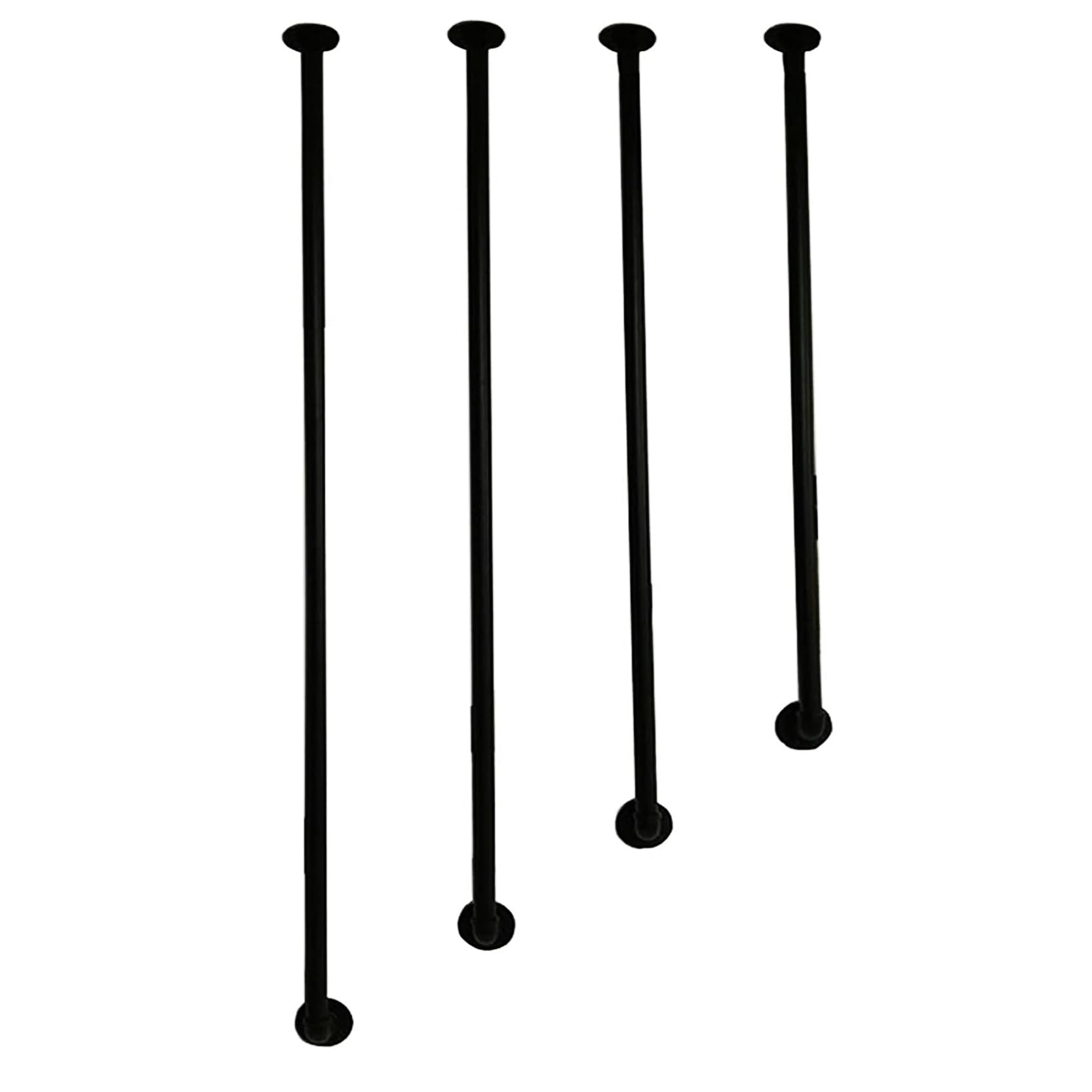 GLDYTVF Industrial Style Stair Handrail,L-Shaped Wall Mount Hand Rail,Side Mount Black Galvanized Pipe Railing,Indoor Safety Non-Slip Round Decoration Banister(Size:110cm/43.3inch)