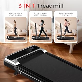 HomePoweron Walking Pad Treadmill with 8% Incline,Foldable Treadmills for Home and Office, 3.0 HP Quiet Walking Pad Treadmill with Walking Pad with Handle 350 LBS Capacity