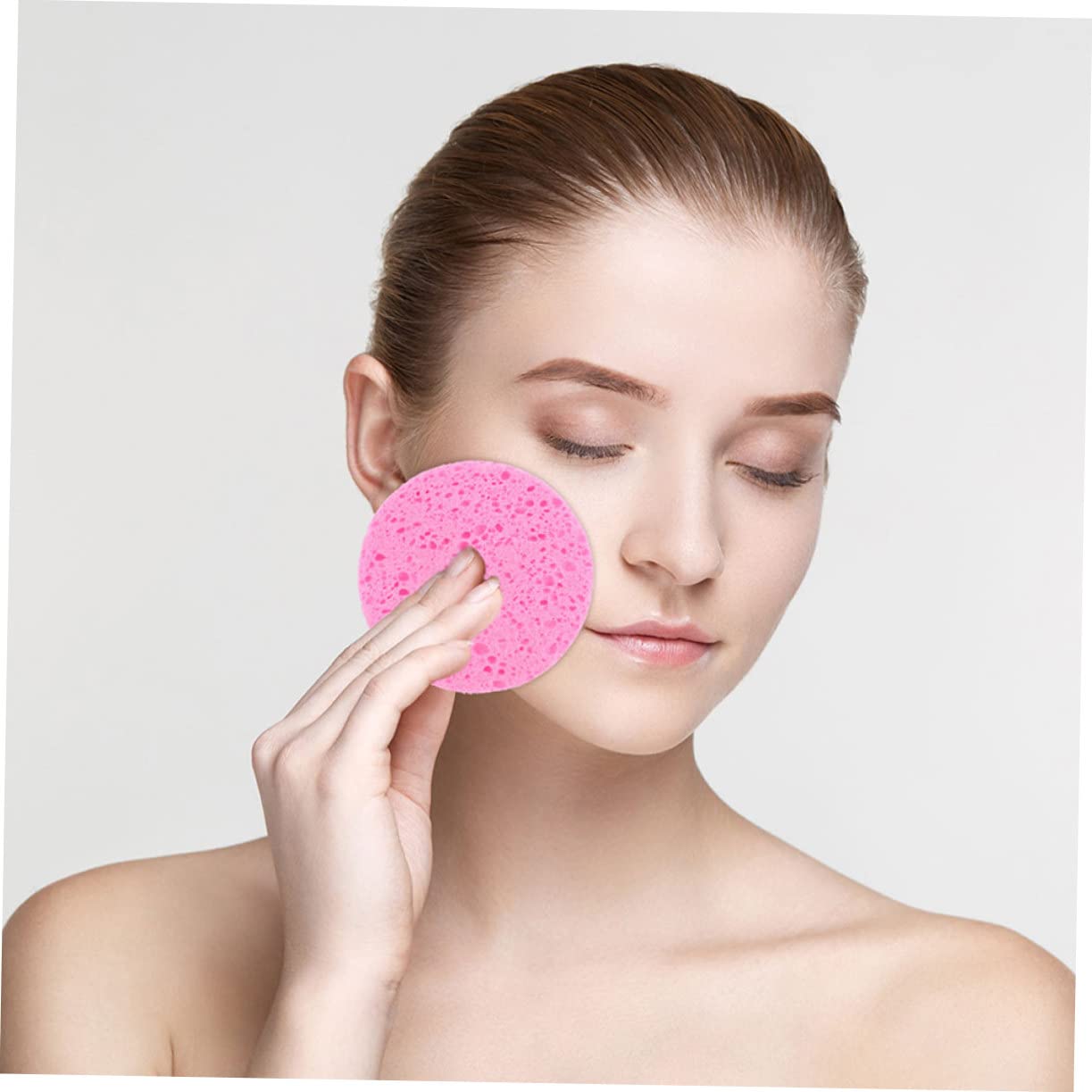 Healeved 90pezzi Spugne Struccanti Cellulosa Spugnette Rotondper Rimozione Makeup Colori Per e Trattamenti Esfolianti