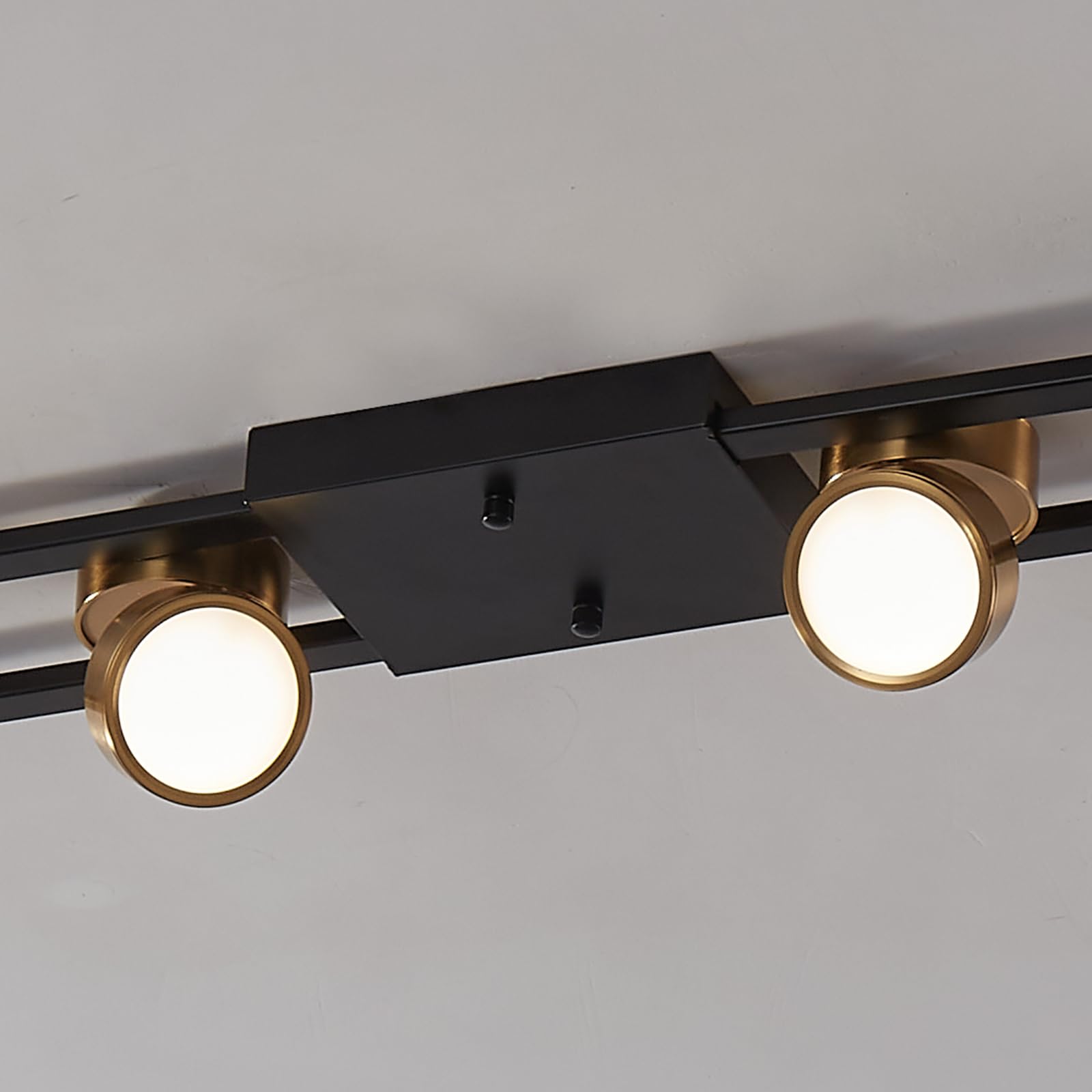 GEADI Modern Deckenlampe 123CM, 72W Dimmbar LED Deckenleuchte mit Fernbedienung, Einstellbar 6 Flammig Küchenlampe Schwarz, Lang Deckenstrahlerleuchte für Wohnzimmer, Schlafzimmer, Esstisch, Flur
