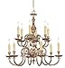 Novella 12 Light Olde Brass Chandelier