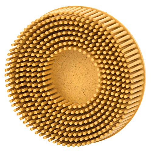 Image of Disc 3 Inch Disc Emery Rubber Abrasive Brush Deburring Polishing Grinding Wheel, Discs (Yellow)