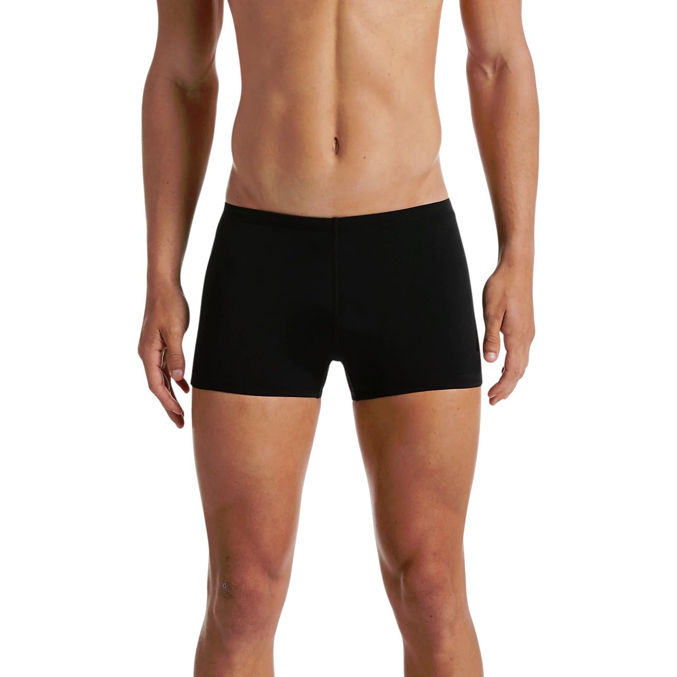 Spandex Regular Fit Men's Short/Tights | Comfortable Shorts | Adjustable,Quick Drying Shorts for Swimming, Beach, Waterpark - Black