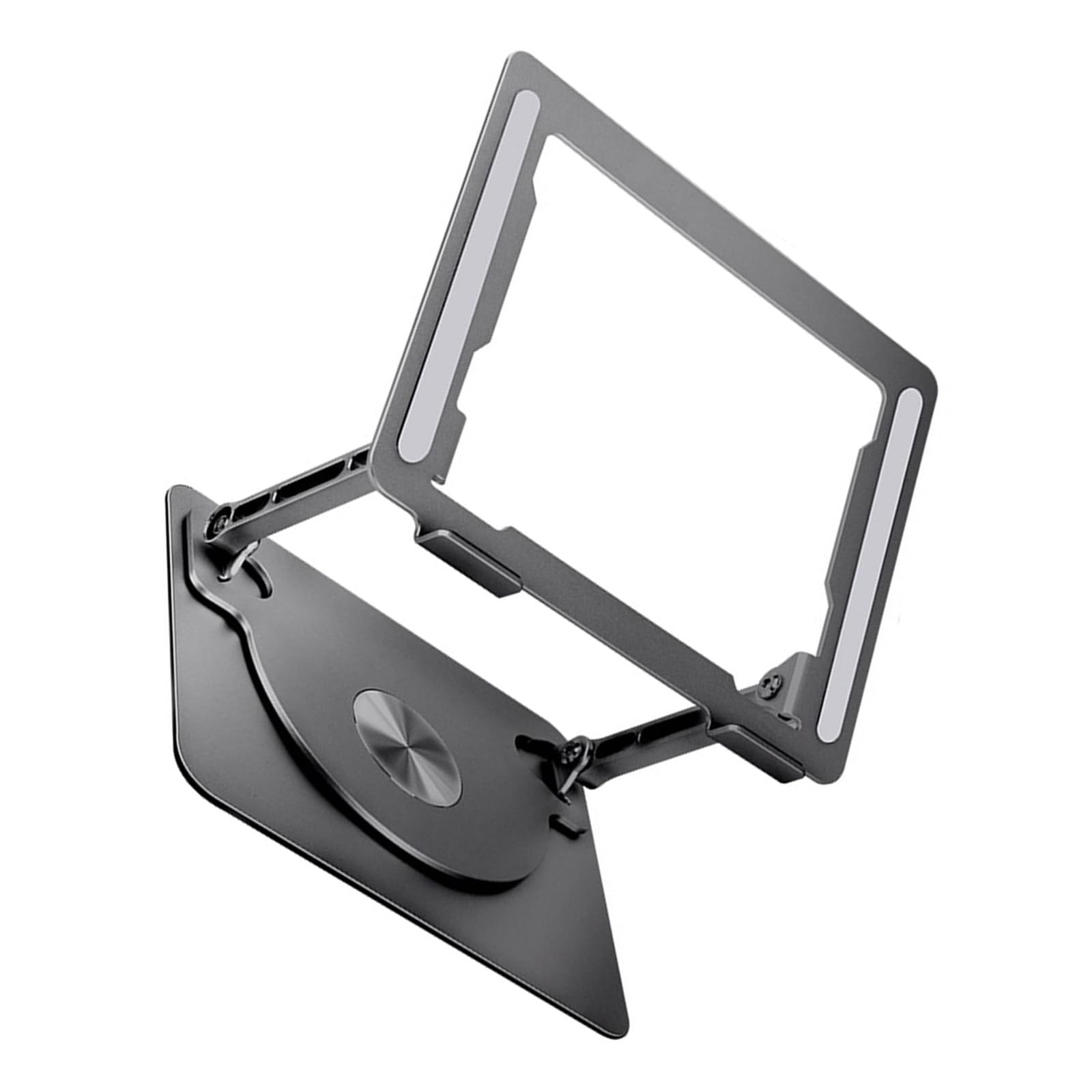 Soporte de disipación de calor para laptop, soporte de aluminio giratorio de 360 grados para portátiles de hasta 17 pulgadas