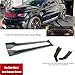 Car Side Skirt Extension Splitter A Pair Compatible with Jeep Grand Cherokee SRT/SRT8/Trackhawk 2012-2021 Plate Lip Bumper Winglet Body Kit(Carbon Fiber Skirt)