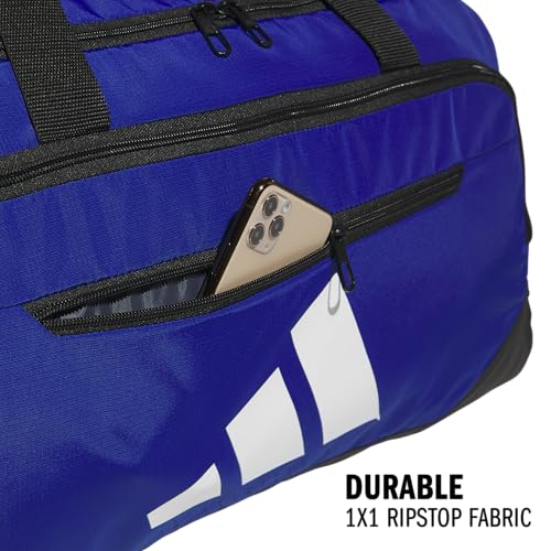 Image of adidas Defender 5 Duffel Bag for Sports, Gym and Travel, Team Royal Blue, OSFA