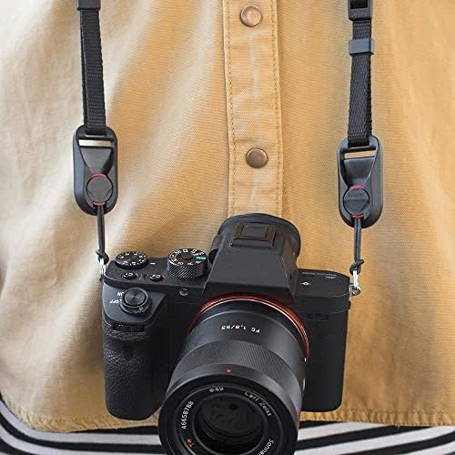 DXiongW 4 Pieces Camera Strap Quick Release Loops Connector Camera Neck Shoulder Strap Adapter Quick Release Buckles Replacement Suspender Loop Connector Buckle Belt Clip for SDLR Cameras Adapter