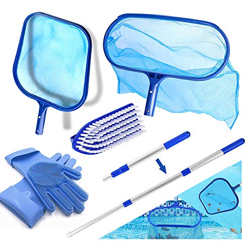 Filet de Piscine,Écumoire à feuilles fines et sac profond,Ramassage des...