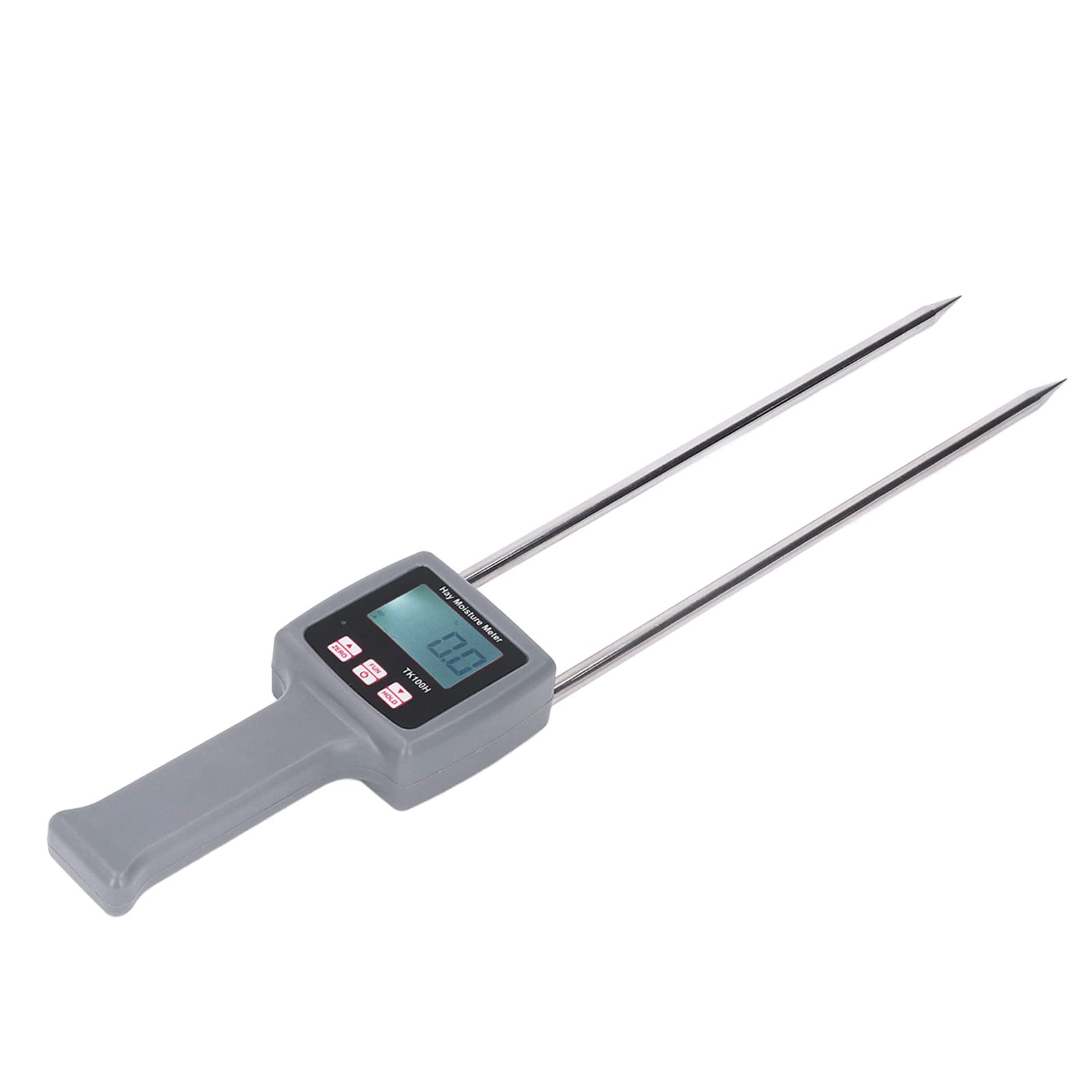 Dioche Tester Bel Sondy Miernik Wilgotności Siana Obudowa ABS Cyfrowy Wyświetlacz Ręczny Tester Wilgotności Przenośny Wielofunkcyjny do Użytku na Pastwiskach i w Hodowli Zwierząt