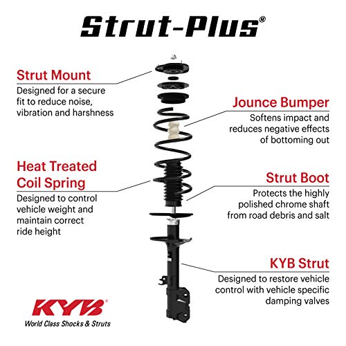 Kyb Sr4079 Strut Plus Complete Corner Unit Assembly, Black #TOP5