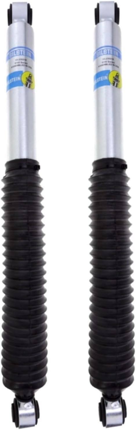 5100 Series Pair of Rear Monotube Shocks fits 2014-2018 Silverado Sierra 1500 with 0-1" Rear Lift | Improves Ride Quality, Handling, and Comfort | TrendsAuto Decal | 33-238319