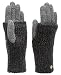 MIRMARU Women's Winter Wool Blend Double Layer Knitted Warm Gloves