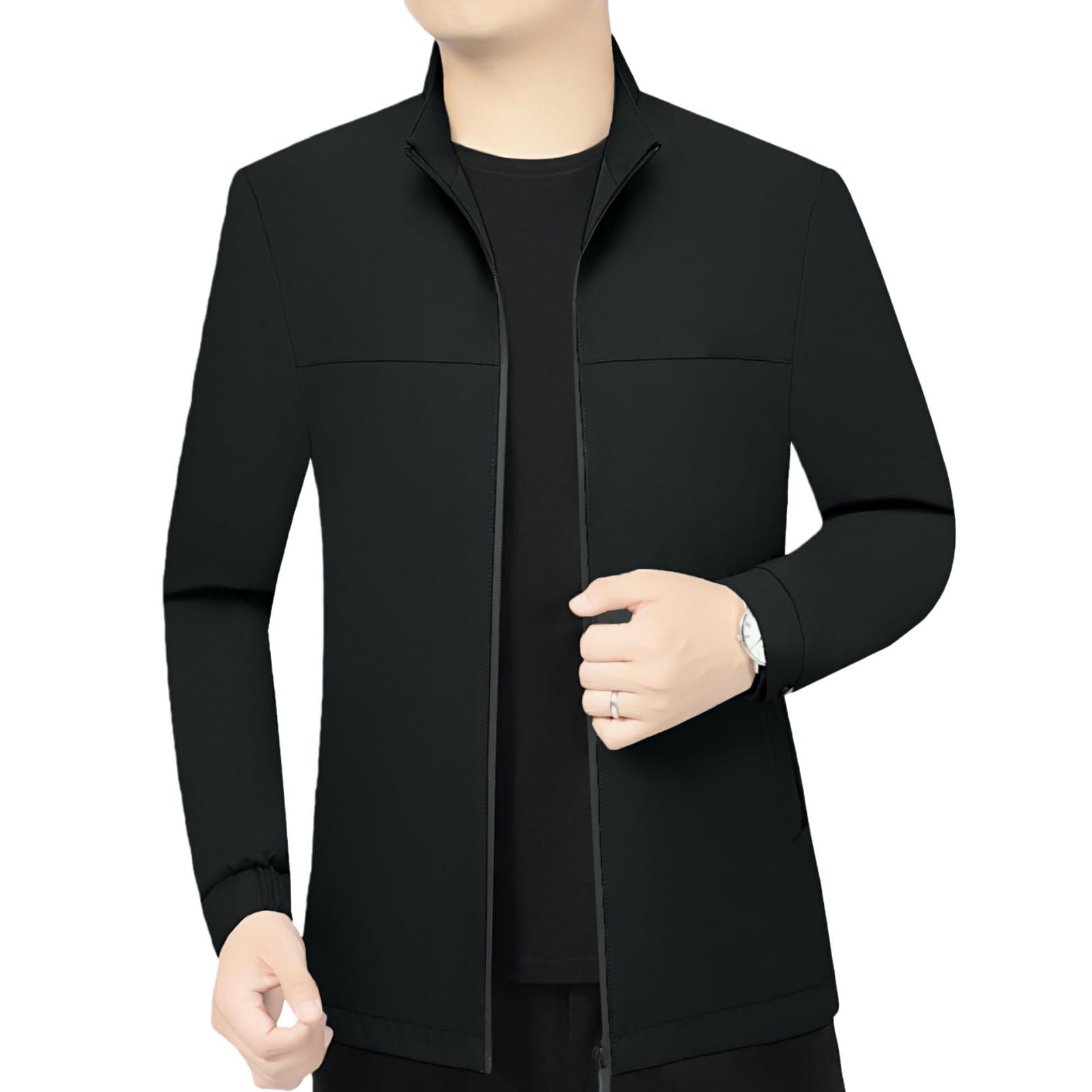 Giacca da uomo primavera autunno colletto alto medievale confortevole business casual giacca