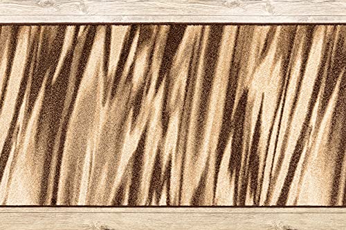 Tapis de couloir Arabica rugsx anti-usure marron pour protéger entrée et cuisine - 5