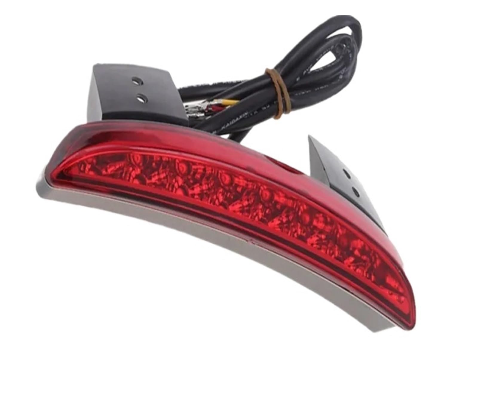 Moto Luz Trasera Freno de luz Trasera LED de Parada Trasera con Lente roja/ahumada para Motocicleta para Bobber Chopper