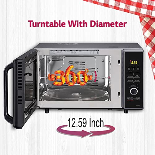 Image of LG 28 L Charcoal Convection Microwave Oven (MJ2886BFUM, Black)