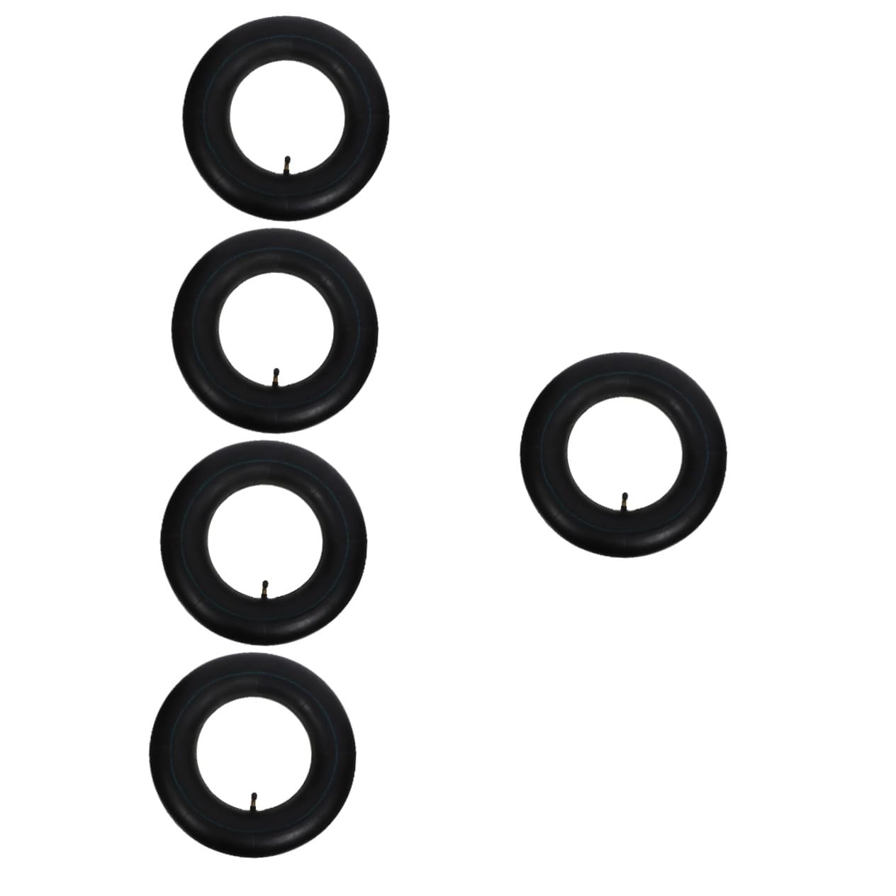 5pièces Chambre à Air De Brouette Remplacement Caoutchouc pour Roue De Brouette Compatible avec Tondeuses Et Remorques Installation Facile Robuste Et