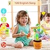 Dancing Talking Cactus Toy, Cactus Baby Toy Repeat What You Say for Baby Boys Girls Easter Basket Stuffers Gift, Mimicking Cactus Toy Singing 120 Songs and 15 Second Recorder Musical Toys - Image 3